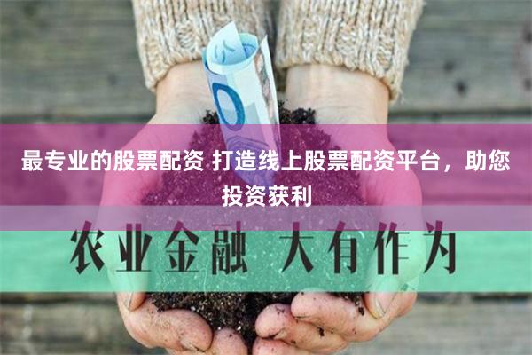 最专业的股票配资 打造线上股票配资平台，助您投资获利